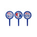 July 4 Cupcake Picks | Patriotic Cupcakes | Oh My Stars Cupcake Picks - 24 Pieces/Pkg. - 8 of each of 3 Designs (dp23634)