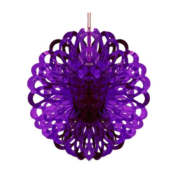8 Inch Purple Foil Ball Decoration - 1 Piece (fdp11319)