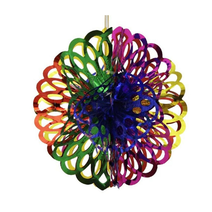 8 Inch Multi Colored Foil Ball Decoration - 1 Piece (fdp11350)