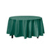 Dark Green Decorations | Round Dark Green Table Cloth | Round Plastic Table Cover - Dark Green - 84in. - 1 Piece (fdp91006)