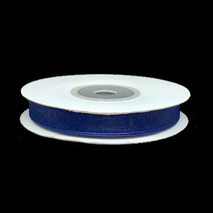 Sheer Dark Blue Ribbon | Navy Blue Organza Ribbon - 3/8in. - 25 Yards (gi38organzaribbonnavyblue)