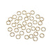 Double Split Rings - Gold Plated Brass - 6mm - 180 Pieces(dar188095)