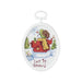 Snowman Craft | Snowman Cross Stitch | Mini Counted Cross Stitch Kit - Let It Snow - 2.75in. Oval - 1 Kit (nm211058)