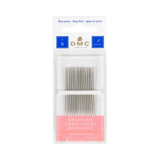 Size 5 Sharps | Embroidery Hand Needles - Size 5 - 16 Pieces/Pkg. (nm17655)