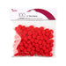 Red Craft Poms | Rudolph Nose | Red Pom-Poms - .5in. - 100 Pieces/Pkg. (nm40000777)