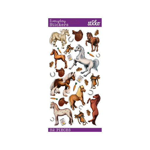 Horse Stickers | Pony Stickers | Horse Labels | Harvest Ponies Stickers - 32 Pieces/Pkg. (nm5238203)