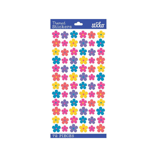 Flower Stickers | Flower Envelope Seals | Mini Flowers Stickers - 72 Pieces/Pkg. (nm5238235)
