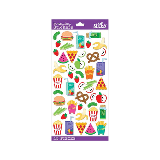 Junk Food Stickers | Fast Food Stickers | Snack Time Stickers - 46 Pieces/Pkg. (nm5238549)