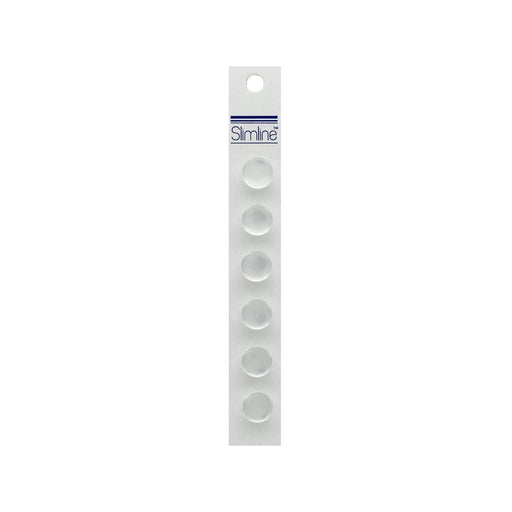White Shank Buttons, White Buttons - 1/2in. - Shank Back - 6 Pieces/Pkg. (nmsl131)