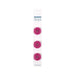 Rose Colored Buttons, Fuchsia Buttons - 4-Hole - 3/4in. - 3 Pieces/Pkg. (nmsl132a)